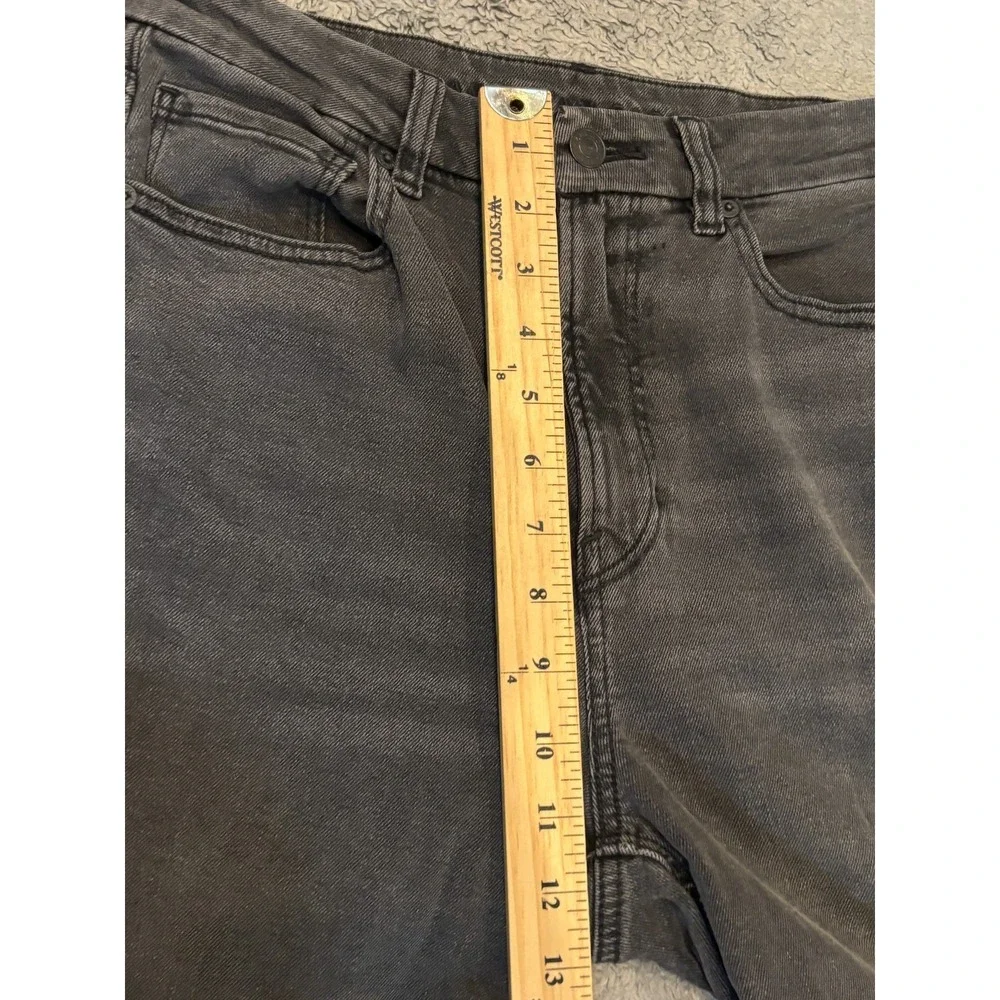 American Eagle Jeans Womens 6R Curvy Mom Jean Gray Washed Denim Casual Stretch